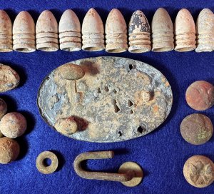 Stafford County, VA - Relic Display - Trimmer Collection - Bayonet Stabbed Buckle