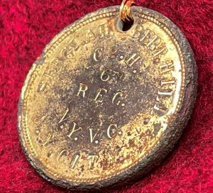 War of 1861 ID Tag - Albert J. Hill - Cavalryman