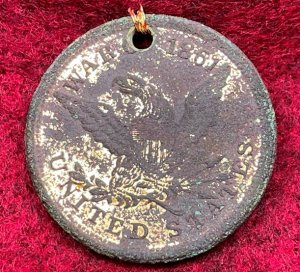 War of 1861 ID Tag - Albert J. Hill - Cavalryman