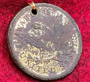 War of 1861 ID Tag - Albert J. Hill - Cavalryman