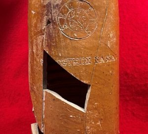Reconstructed Ceramic Seltzer Bottle - Hut Site Recovery