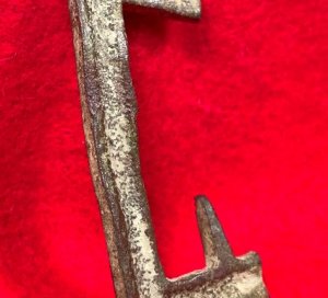 Confederate "Gutter-Back" Frame Buckle Portion with Fixed Tongue