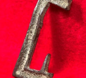 Confederate "Gutter-Back" Frame Buckle Portion with Fixed Tongue