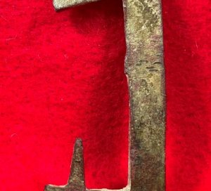 Confederate "Gutter-Back" Frame Buckle Portion with Fixed Tongue