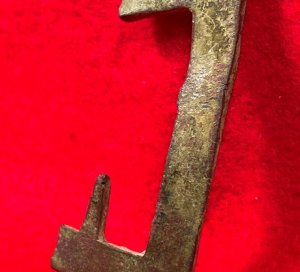Confederate "Gutter-Back" Frame Buckle Portion with Fixed Tongue