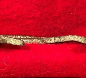 Confederate "Gutter-Back" Frame Buckle Portion with Fixed Tongue