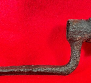 US Model 1855 Socket Bayonet - Hook - Wood Growth Remnant