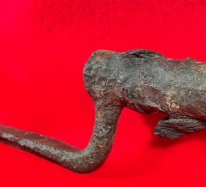 US Model 1855 Socket Bayonet - Hook - Wood Growth Remnant