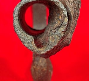 US Model 1855 Socket Bayonet - Hook - Wood Growth Remnant