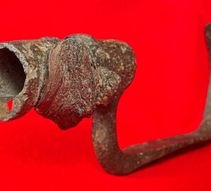 US Model 1855 Socket Bayonet - Hook - Wood Growth Remnant