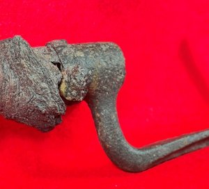 US Model 1855 Socket Bayonet - Hook - Wood Growth Remnant