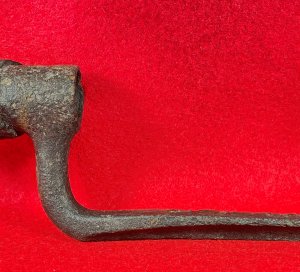 US Model 1855 Socket Bayonet - Hook - Wood Growth Remnant