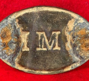 Volunteer Maine Militia "VMM" Cartridge Box Plate