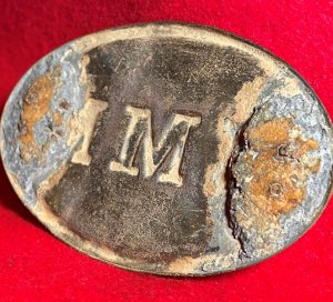 Volunteer Maine Militia "VMM" Cartridge Box Plate