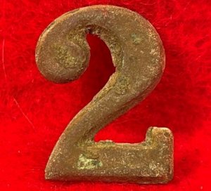 Regimental Number "2" - Small Size