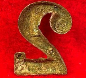 Regimental Number "2" - Small Size