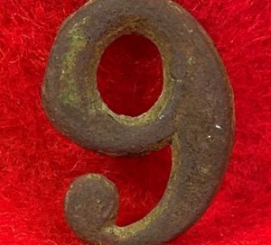 Regimental Number "6" or "9" - Small Size