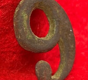 Regimental Number "6" or "9" - Small Size