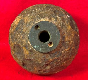 Confederate-6 Pounder "Side-Loader" Case-Shot - Lead Side-Plug