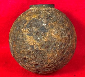 Confederate-6 Pounder "Side-Loader" Case-Shot - Lead Side-Plug