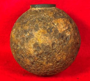 Confederate-6 Pounder "Side-Loader" Case-Shot - Lead Side-Plug