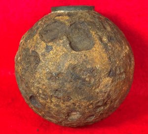 Confederate-6 Pounder "Side-Loader" Case-Shot - Lead Side-Plug