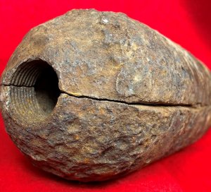 Confederate 3.5-Inch "Long Pattern" Read-Parrott Case-Shot with Star Cavity