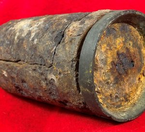 Confederate 3.5-Inch "Long Pattern" Read-Parrott Case-Shot with Star Cavity