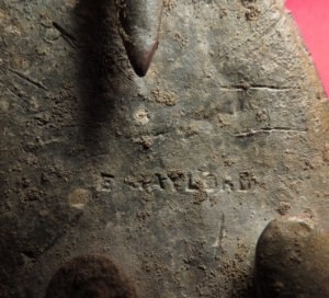 A Maker Marked US Belt Plate - Marked "E. GAYLORD" & Carved Letter "H"