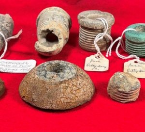 Excavated Artillery Fuzes etc... from Exploded Shells