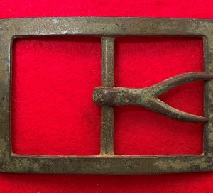 Confederate "Forked Tongue" Frame Waist Belt Buckle - Large Size - High Quality