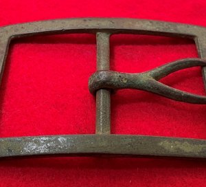 Confederate "Forked Tongue" Frame Waist Belt Buckle - Large Size - High Quality