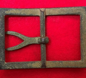 Confederate "Forked Tongue" Frame Waist Belt Buckle - Large Size - High Quality