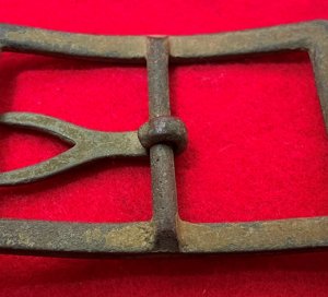 Confederate "Forked Tongue" Frame Waist Belt Buckle - Large Size - High Quality