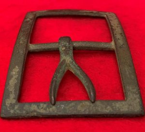 Confederate "Forked Tongue" Frame Waist Belt Buckle - Large Size - High Quality