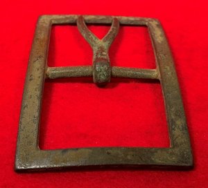 Confederate "Forked Tongue" Frame Waist Belt Buckle - Large Size - High Quality