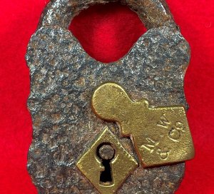 Smokehouse Padlock - "M.W & Co."