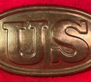 US Cartridge Box Plate - Small Size - Marked "W. H. SMITH / BROOKLYN"