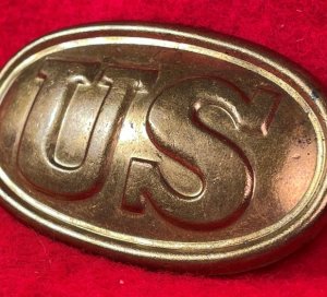 US Cartridge Box Plate - Small Size - Marked "W. H. SMITH / BROOKLYN"