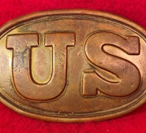 US Cartridge Box Plate - Large Size - Marked "W. H. SMITH / BROOKLYN" - High Quality