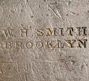 US Cartridge Box Plate - Large Size - Marked "W. H. SMITH / BROOKLYN" - High Quality