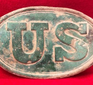 US Cartridge Box Plate - With Very Rare Mark of "J. Iden / 137 Elm St. N.Y" - Catlett Brothers Collection