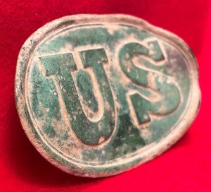 US Cartridge Box Plate - With Very Rare Mark of "J. Iden / 137 Elm St. N.Y" - Catlett Brothers Collection