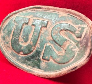 US Cartridge Box Plate - With Very Rare Mark of "J. Iden / 137 Elm St. N.Y" - Catlett Brothers Collection