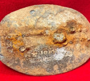 US Cartridge Box Plate - With Very Rare Mark of "J. Iden / 137 Elm St. N.Y" - Catlett Brothers Collection
