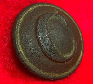 Confederate Cavalry Coat Button - "Stippled C"
