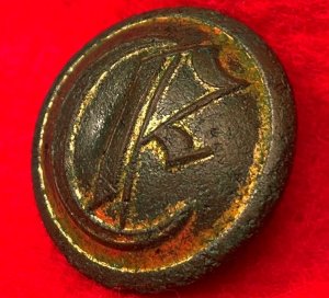 Confederate Engineers Coat Button