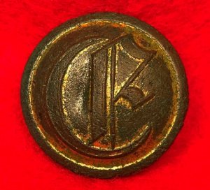 Confederate Engineers Coat Button