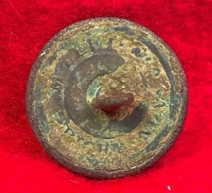 Confederate Artillery Coat Button - Roman "A" - Richmond Manufacturer