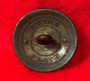 Virginia State Seal Militia Coat Button - Silvered